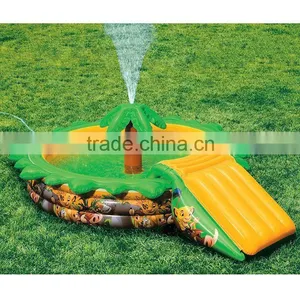 China Supplier Durable Pvc Inflatable Swimming Pools With Tree Decoration Inside thumbnail-1