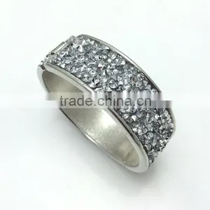 Fashion Elegant Shiny Crystal Beads Bead Bangle/ Girls Crystal Alloy Bangles thumbnail-3
