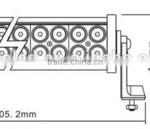 Good Quality 72W 10-30V DC Off-road Police Car LED Light Bar Type thumbnail-5