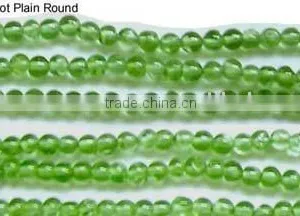 Peridot Smooth Round Beads thumbnail-1