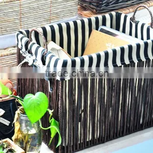 Cheap Handmade Baskets Corn Husk Basket Simple Convient Weaving Storage Basket thumbnail-5