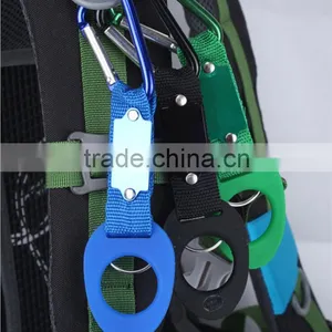 Water Bottle Clip, Mixed Water Bottle Holder, Customized Laser Engraved Logo on Metal Tag thumbnail-1