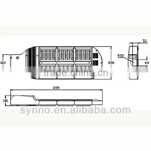 168w AC85-265V 16800lm Pure White 6000k CE/ROHS Street Light Led thumbnail-3