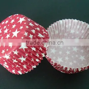 Wholesale Red Star Cupcake Liners Star Cupcake Liners Cases Baking Cups thumbnail-1