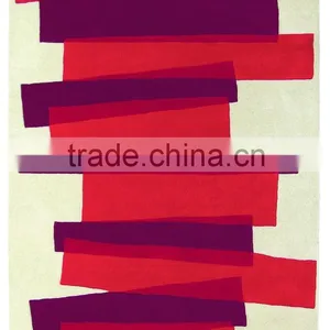 High Quality Red Hand Tufted Rug for Decoration, Apartment thumbnail-1