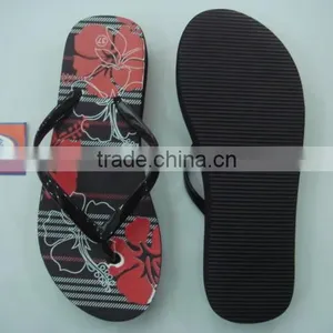 663 LOULUEN Custom Lady Wedge Heel Slippers Flip Flops For Women Wholesale thumbnail-3