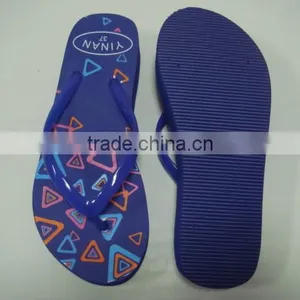 663 LOULUEN Summer Printed EVA Slippers Women Wedge Flip Flops Wholesale thumbnail-3
