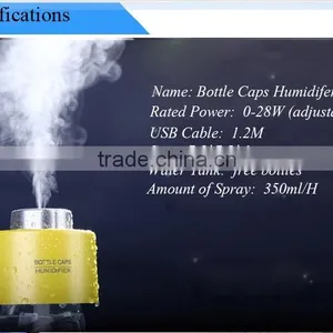 Factory Direct 5V USB Ultrasonic Bottle Caps Air Purifier / Air Cleaner /air Freshener /for Best Promotion Gift thumbnail-1