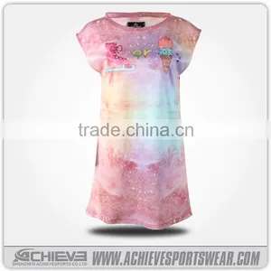 Custom Tee Shirts Lycra t Shirt, Brand Name Girl's T-shirts thumbnail-6