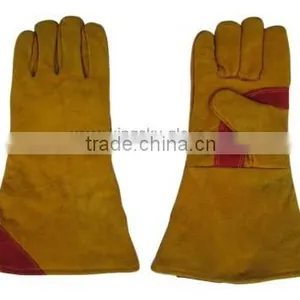 Cow Split Leather Welding Gloves thumbnail-1
