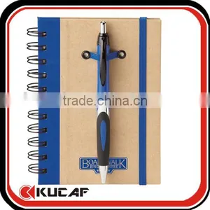 Office Supplies Sprial Kraft Notebook With Ball Point Pen thumbnail-1
