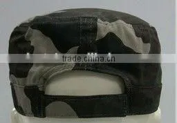 6 Panel Blank Flat Top Camo Cap thumbnail-2
