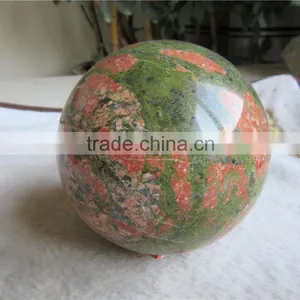 Customed Charming Unakite Sphere Ball for Sale thumbnail-1