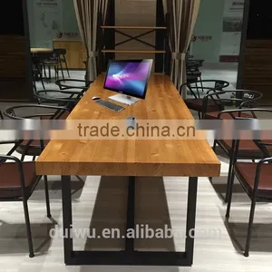Foshan Supplier Wooden Restaurant Fast Food Table and Chairs thumbnail-3