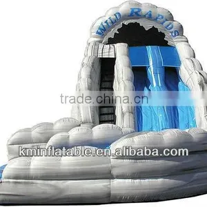 Marble Inflatablw Water Slide With Pool thumbnail-1