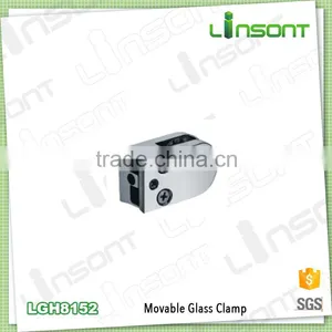 Professional Zinc Alloy Glass Shelf Support Hardware Parts Glass Clamps thumbnail-1
