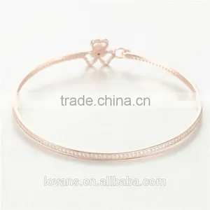 18k Gold Bangle Saudi Arabia Jewelry PB001A thumbnail-5