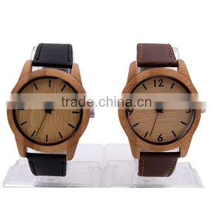 2016 Hot Sale Top Quality Carbonized Bamboo Wood Dial Watch Trade Assurance thumbnail-2