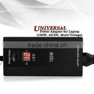 High Quality Universal Laptop Charger 100W Car Power Adapter And Home Universal Notebook Adapter 100W Led Adjustable Voltage thumbnail-2