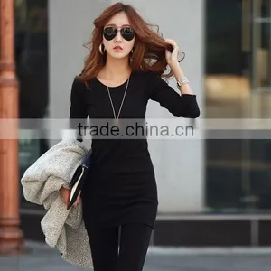 Latest Black Dress Sexy Black Contrast Dress Nighty Dress Picture thumbnail-1