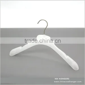 White Suit Hanger Plastic Clothes Hanger Coat Hanger With Notches thumbnail-2