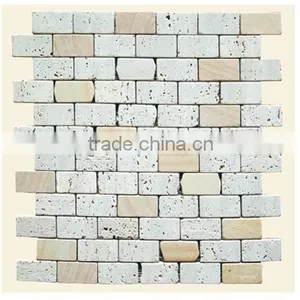 Handwork Stone Mosaic for Wall Decoration Mixed Mosaic Tiles thumbnail-1