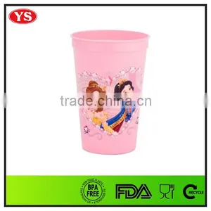 16 oz Hot Pink Plastic Cup thumbnail-1