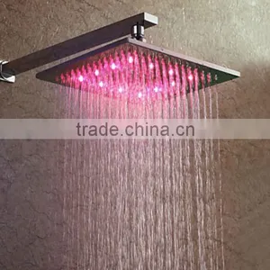 New Style Bathroom Lighted Rain Shower Head 0590 thumbnail-1