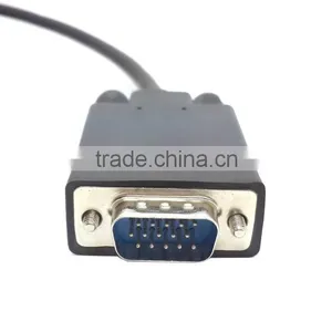 New Squarely DP 90 D Mini DisplayPort to VGA RGB Male to Male Cable 1.5 M Black thumbnail-2