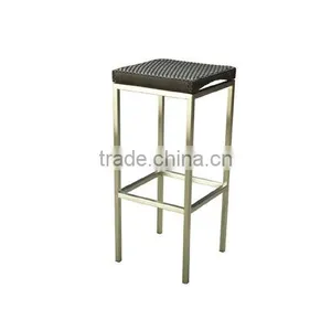 2016 Style Stainless Steel With PE Rattan Bar Chair MB2786 Wicker Made in China thumbnail-1
