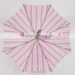 Fancy Straight Shaft Striped Printing Umbrella Slender thumbnail-4