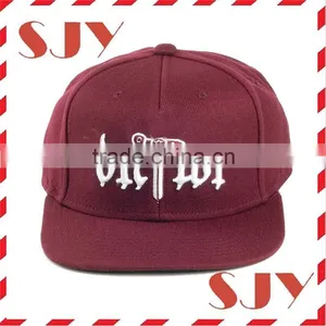 High Quality 3d Embroidery Personalized Acrylic Curve Brim Cap thumbnail-1