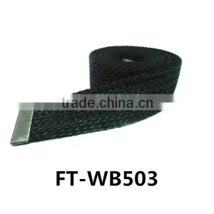 Cotton Webbing Belt, Mixing Cotton Webbing, Grey Cotton Belt Strap FT-WB503 thumbnail-1