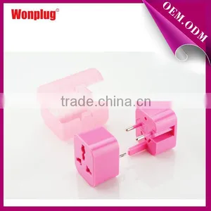 Cute Design CE&ROHS Approval Pink Travel Adapter Suitable for 160 Countries thumbnail-2