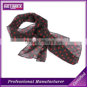 Custom Design Digital Printing Fashion Knitted Scarf,100% Silk Scarf,Long Scarf thumbnail-1