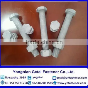 Hot Dip Galvanized Hexagon Bolts DIN 933 DIN 931 Grade 4.8 thumbnail-5