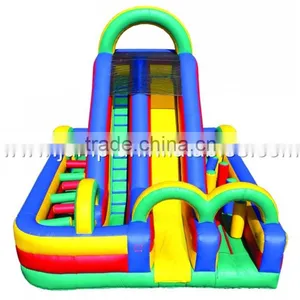 Discount Now! Inflatable Slides for Kids With Obstacle Challenge Course thumbnail-1