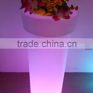 Round Tall Led Light Flower Pot thumbnail-1