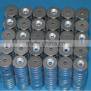 Permanent Cylinder Magnet With Countersink thumbnail-1