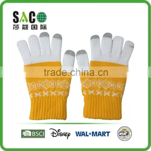 Various Three Toes Touch Screen Acrylic Gloves thumbnail-1