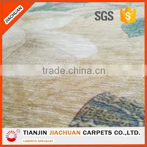Floral Hotel Chenille Yarn Printed Carpet thumbnail-1