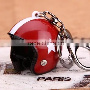 New Multi Color Helmet Keychain Cheap Alloy Keychain Metal Keychain Pilot Helmet Custom Keychain thumbnail-4