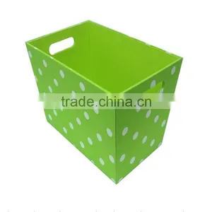 2013 Hot Sale Foldalbe Rectangular Leather Paper Storage Box thumbnail-1