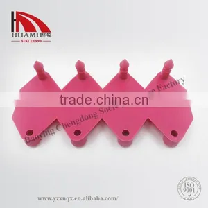 TPU Ear Tag for Sheep in Peach Red 32*32 mm thumbnail-2