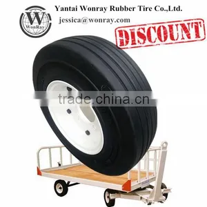 Airless Solid Tyre Trailer Tire 4.00-8 3.60-8 Etc. for Airport Baggage Trailer thumbnail-1