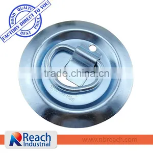 Zinc Plated 1200 LBS Surface Mount Rope Ring Tie Down thumbnail-1