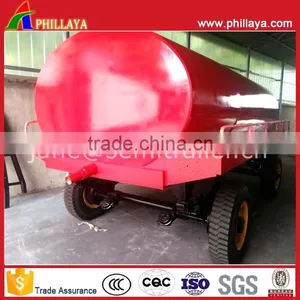 Tractor Towing Dolly Agriculture Farm Transportation Tanker Water Tank Truck Trailer With Drawbar thumbnail-3