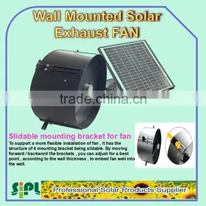 Vent Goods Solar-Power 1280 CFM Attic Ventilator Fan Roof Mount Vent- Thermostat Humidistat thumbnail-1