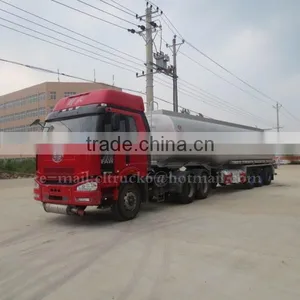 Price Promotion CLW 3 Axis 55m3 Fuel Trailer With FAW Tractor thumbnail-2