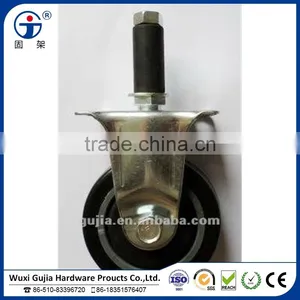 3" Light Duty Stem Fixed(Non-lock) Caster Wheel for Logistics Carrier Service thumbnail-1